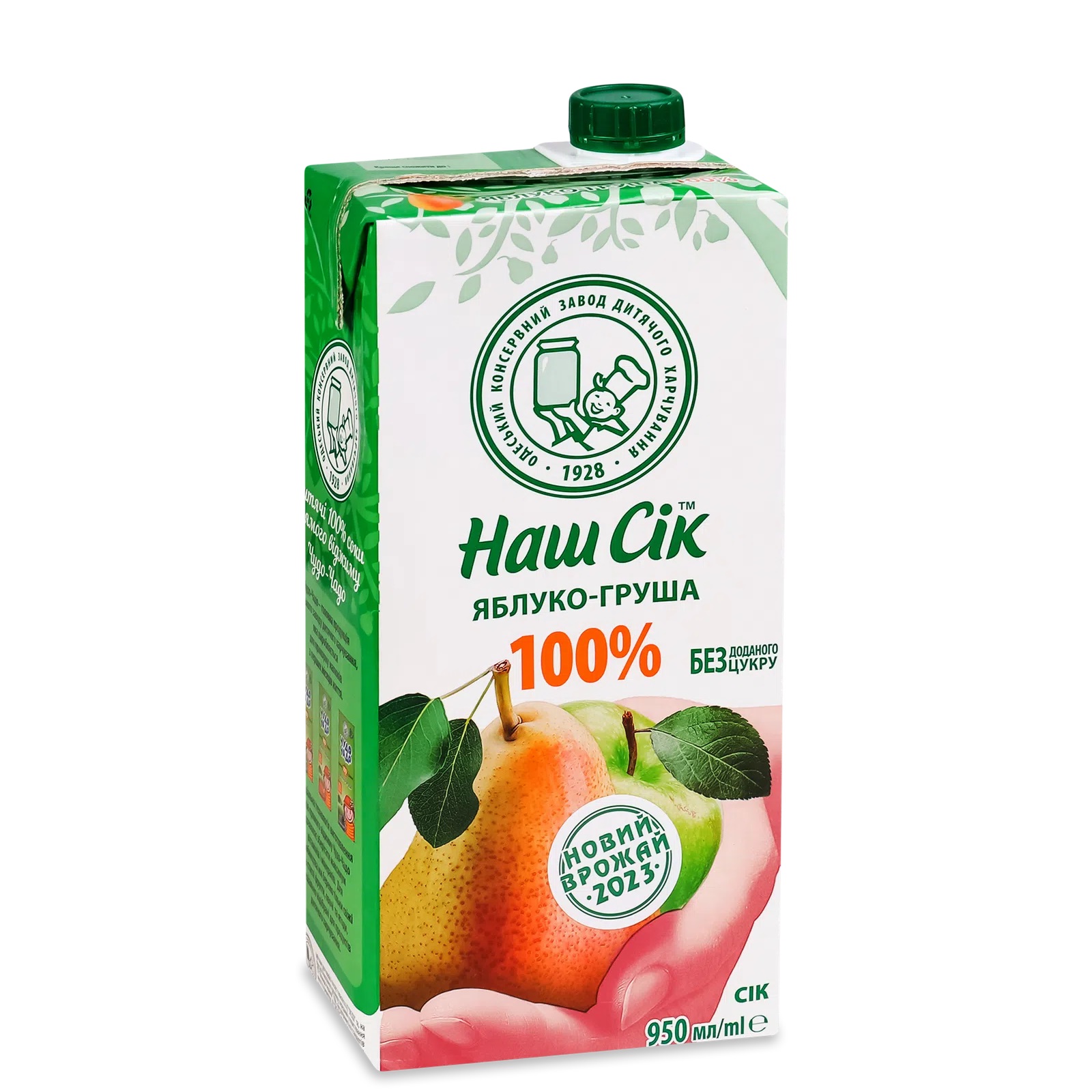 Яблучно-грушевий сік ТМ Наш Сік TBA 0,95л